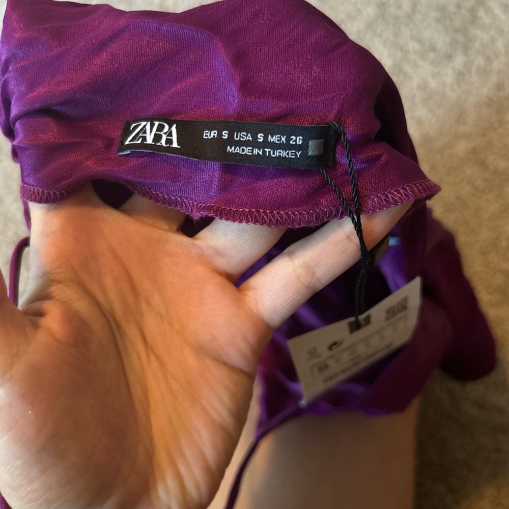Zara satin top